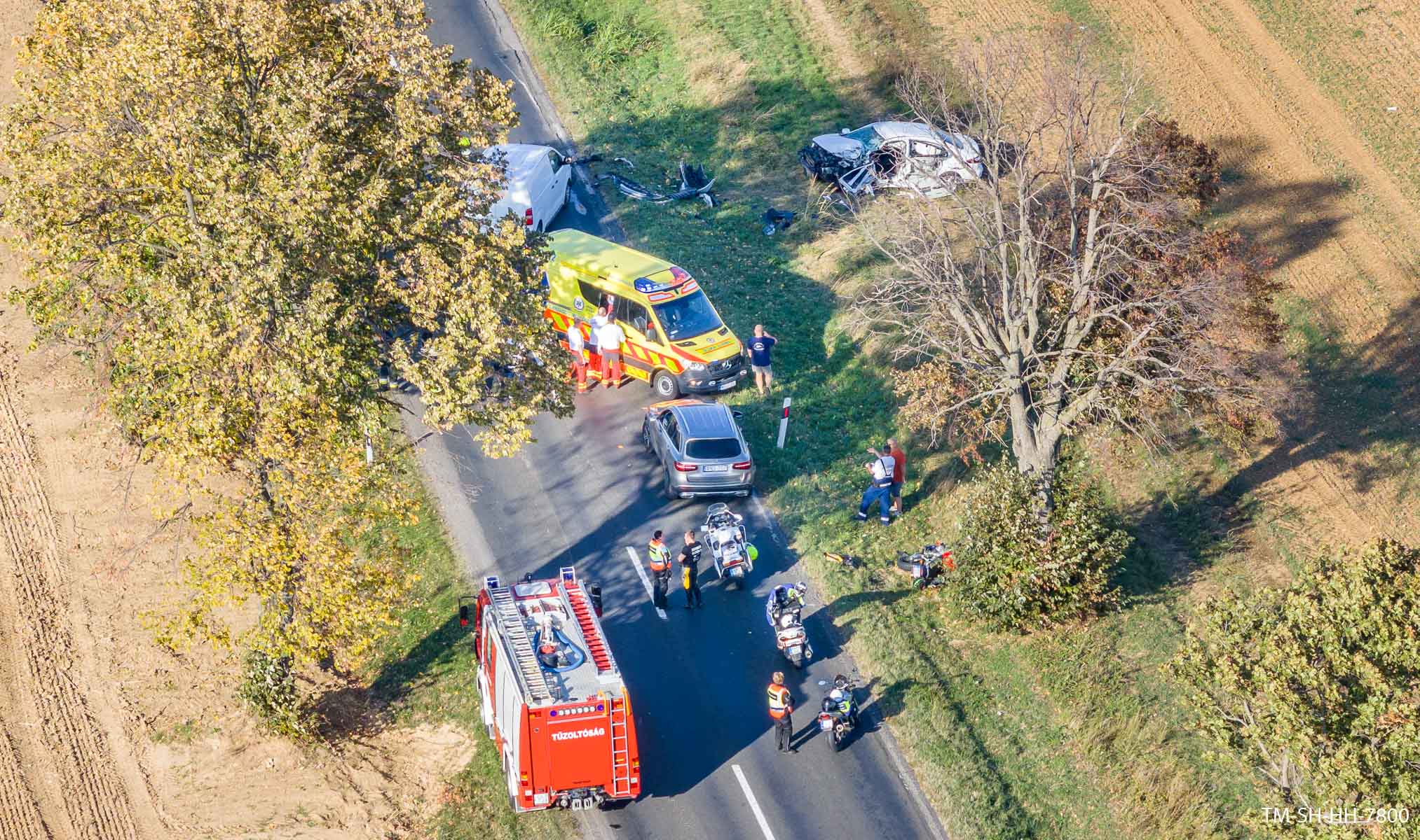 tömegbaleset történt Szalánta mellett